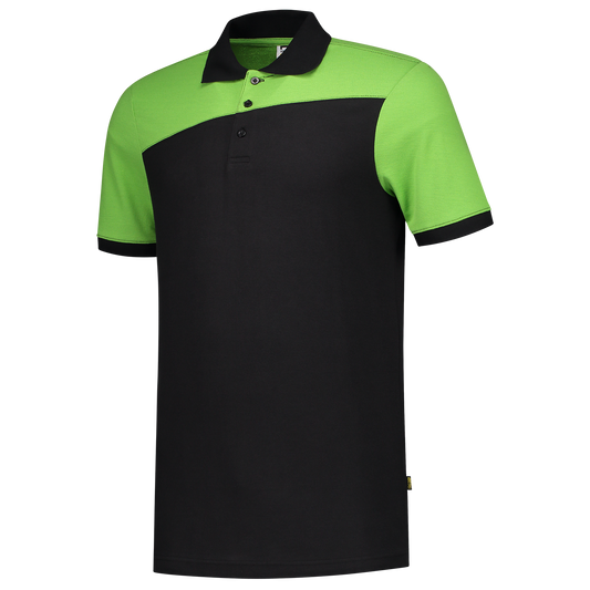 Tricorp Workwear 60 Graden;Bicolor Naden Poloshirts 202006 zwart-limoen(blacklime)