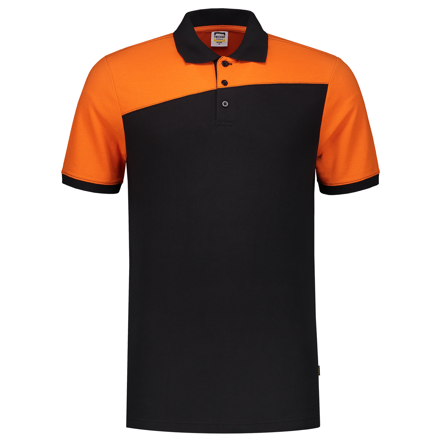 Tricorp Workwear Poloshirts 202006 zwart-oranje(blackorange)