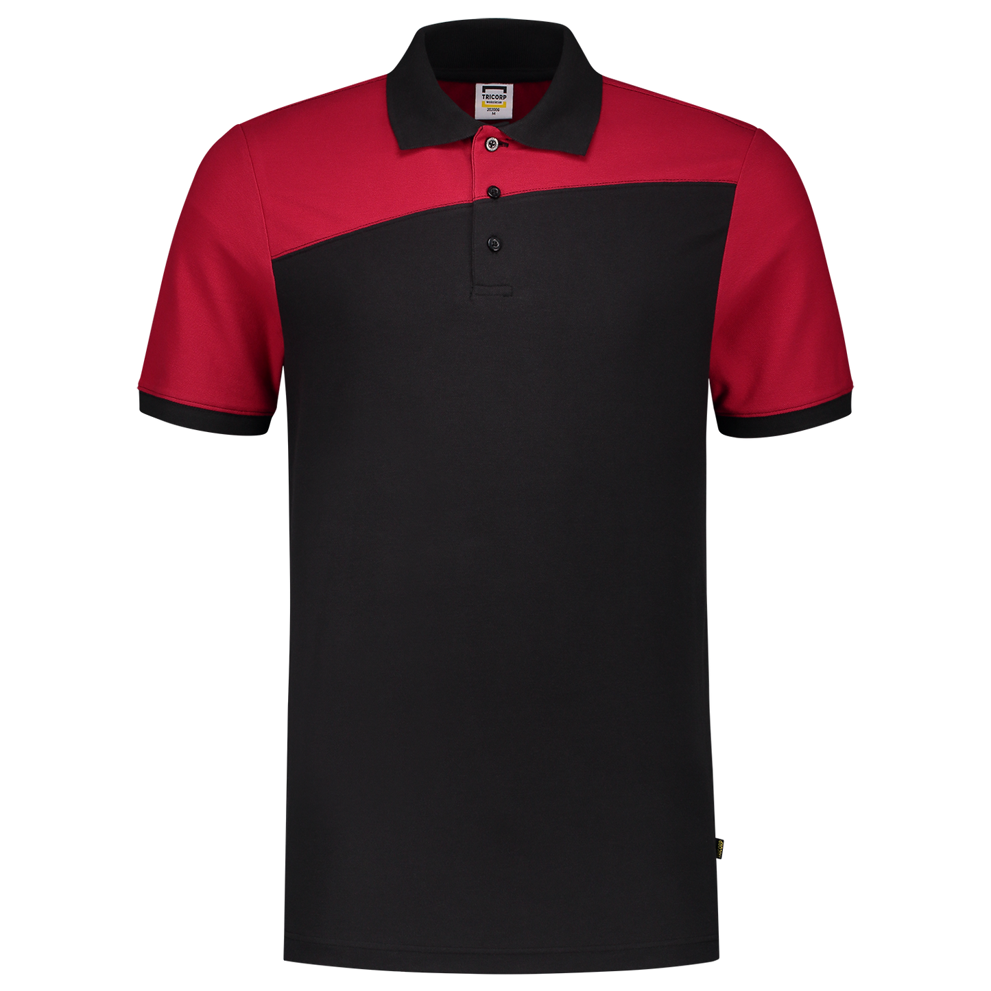 Tricorp Workwear Poloshirts 202006 zwart-rood(blackred)