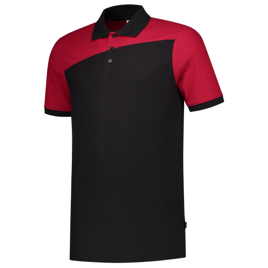 Tricorp Workwear 60 Graden;Bicolor Naden Poloshirts 202006 zwart-rood(blackred)