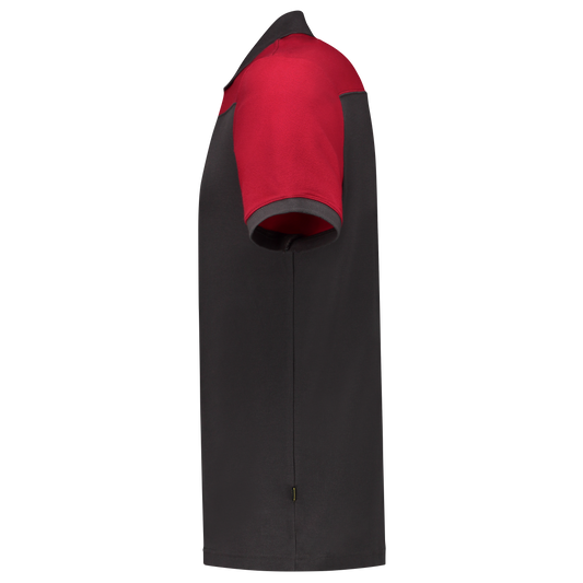 Tricorp Workwear 60 Graden;Bicolor Naden Poloshirts 202006 dronkergrijs-rood(darkgreyred)