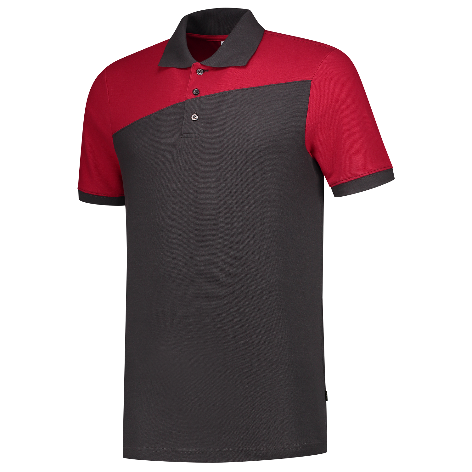 Tricorp Workwear Poloshirts 202006 dronkergrijs-rood(darkgreyred)