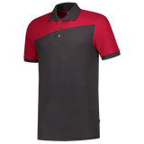 Tricorp Workwear Poloshirts 202006 dronkergrijs-rood(darkgreyred)