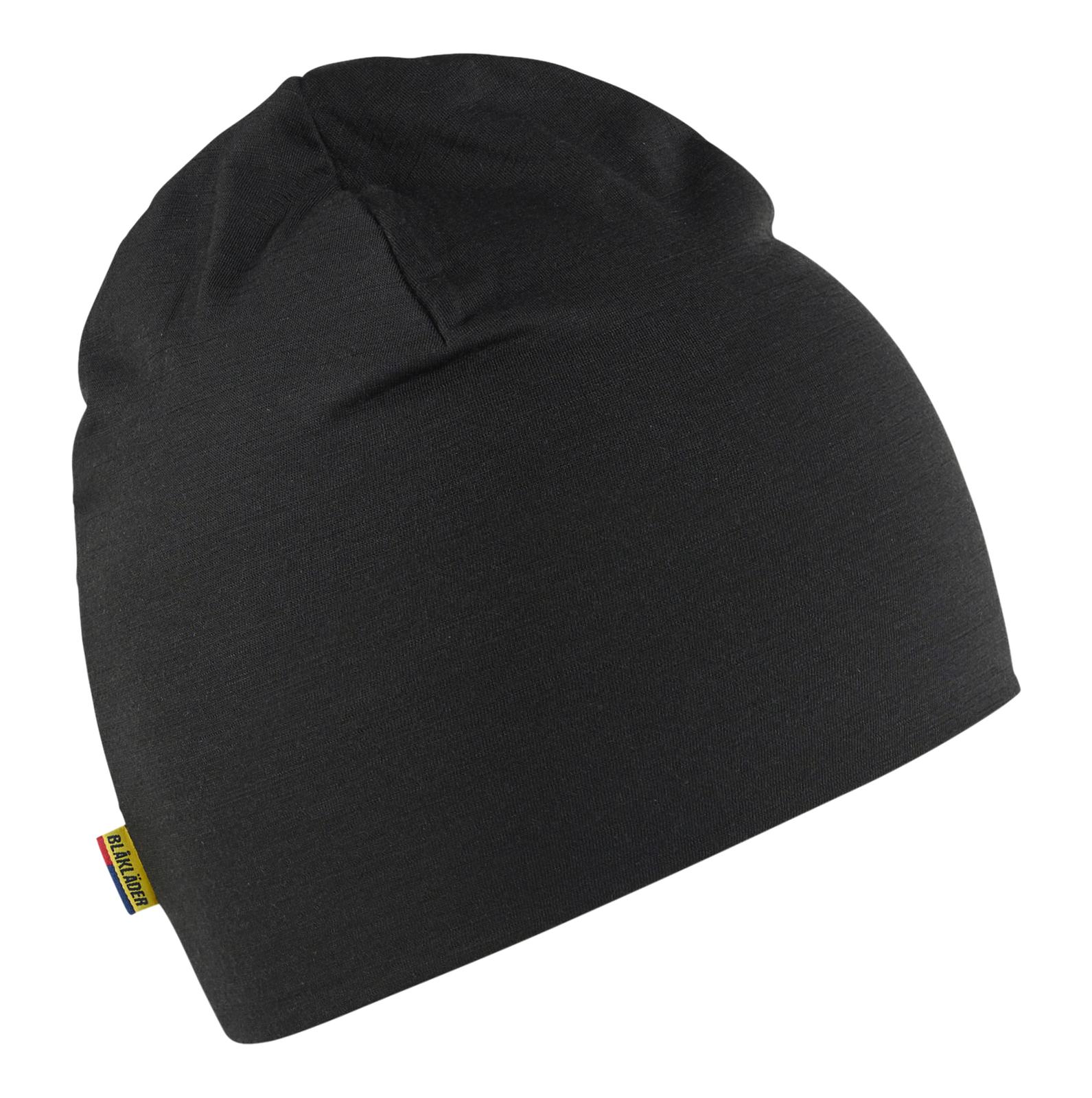 Blaklader Overige Mutsen 20221743 Beanie merinowol zwart(9900)