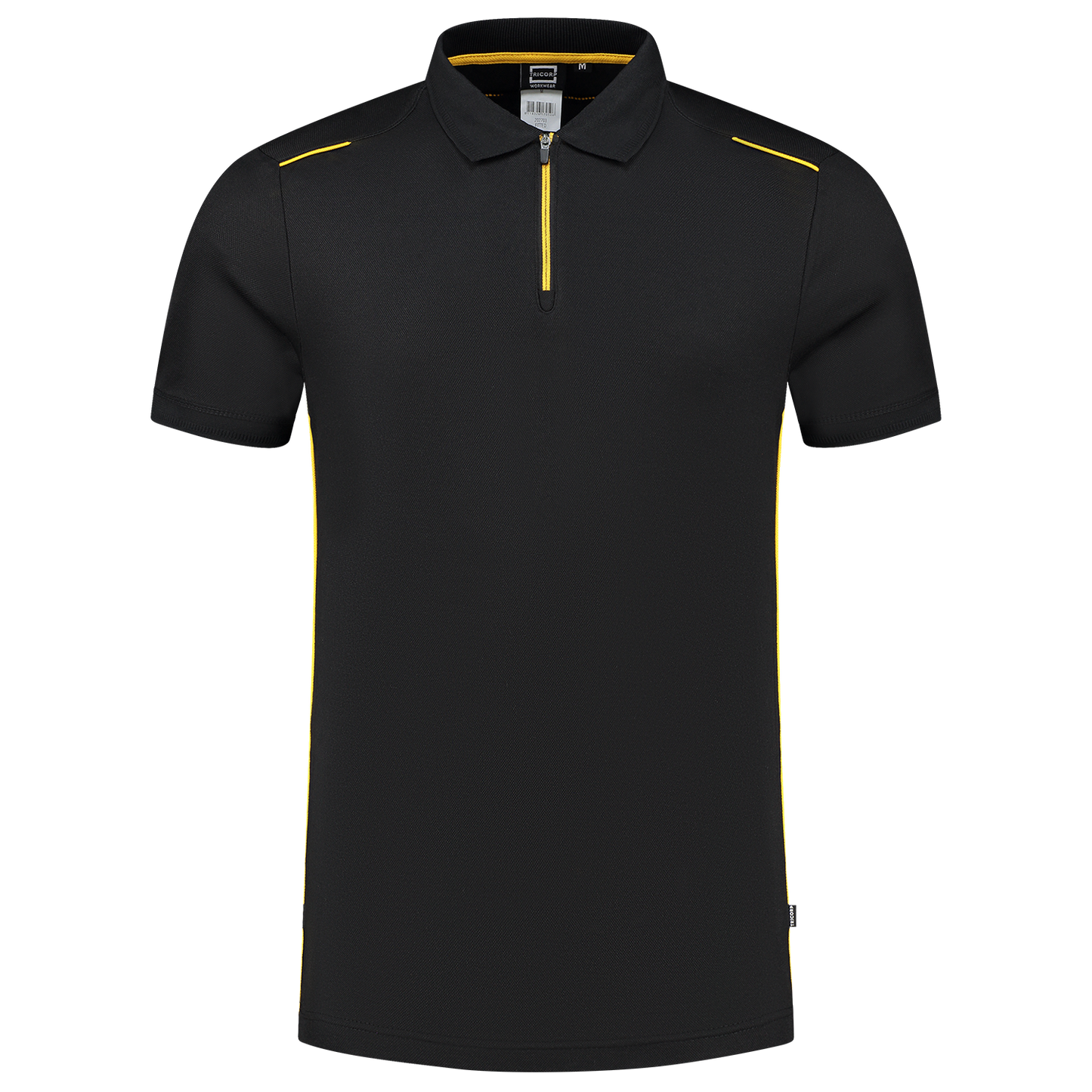 Tricorp Workwear 60 Graden;Accent Poloshirts 202703 zwart-geel(blackyellow)