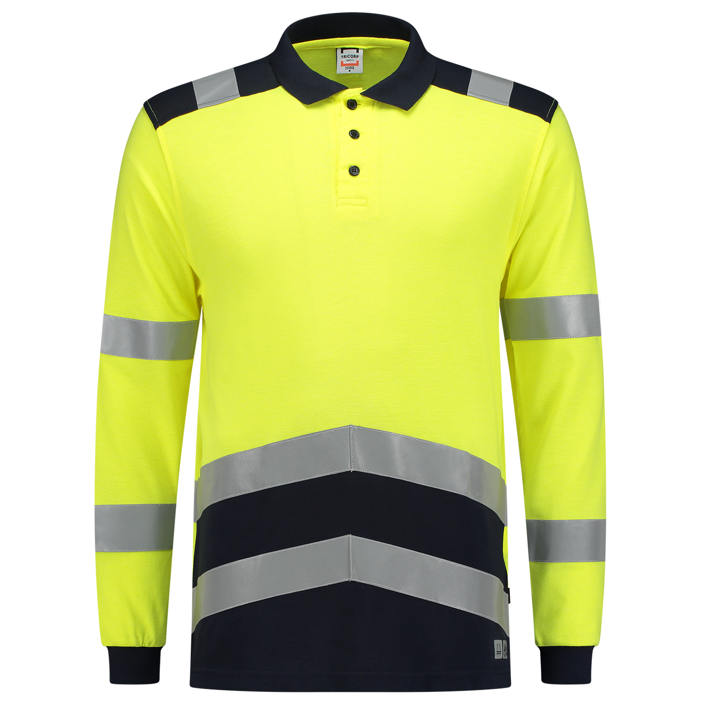 Tricorp Safety Multinorm Poloshirts 203003 Multinorm fluo geel-inktblauw(fluoryellowink)