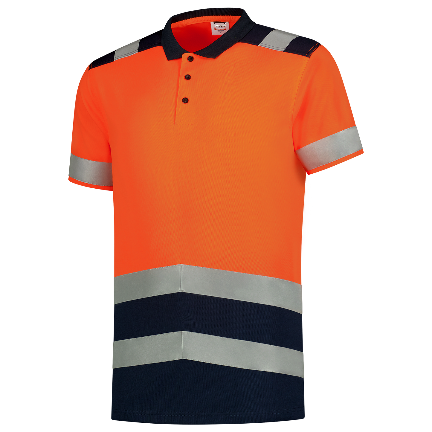 Tricorp Safety 2020 Vision;60 Graden Poloshirts 203007 HiVis fluo oranje-inktblauw(fluororangeink)
