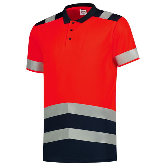Tricorp Safety Poloshirts 203007 HiVis fluo rood-inktblauw(fluorredink)