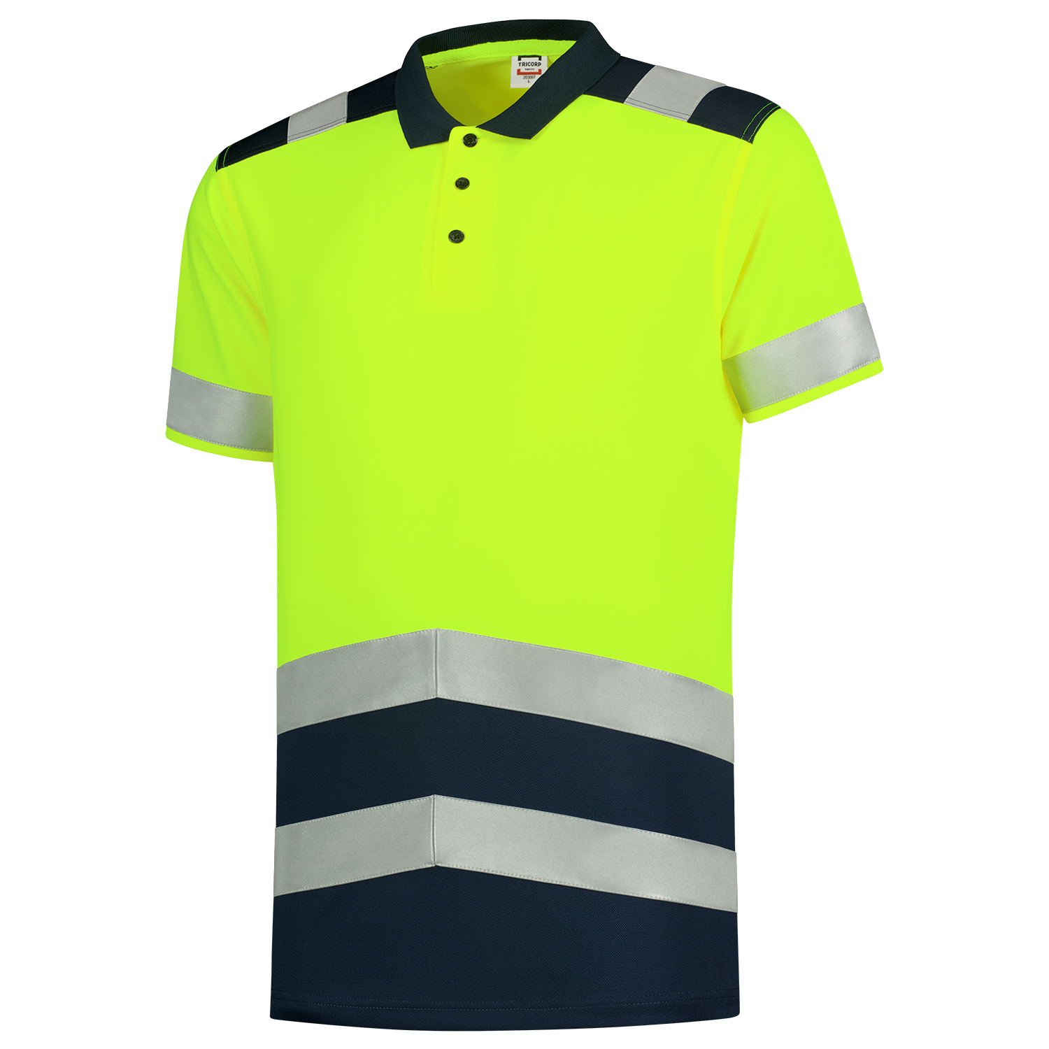 Tricorp Safety 2020 Vision;60 Graden Poloshirts 203007 HiVis fluo geel-inktblauw(fluoryellowink)