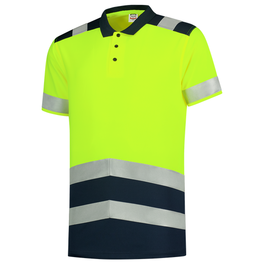 Tricorp Safety 2020 Vision;60 Graden Poloshirts 203007 HiVis fluo geel-inktblauw(fluoryellowink)