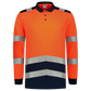 Tricorp Safety 2020 Vision;60 Graden Poloshirts 203008 HiVis fluo oranje-inktblauw(fluororangeink)