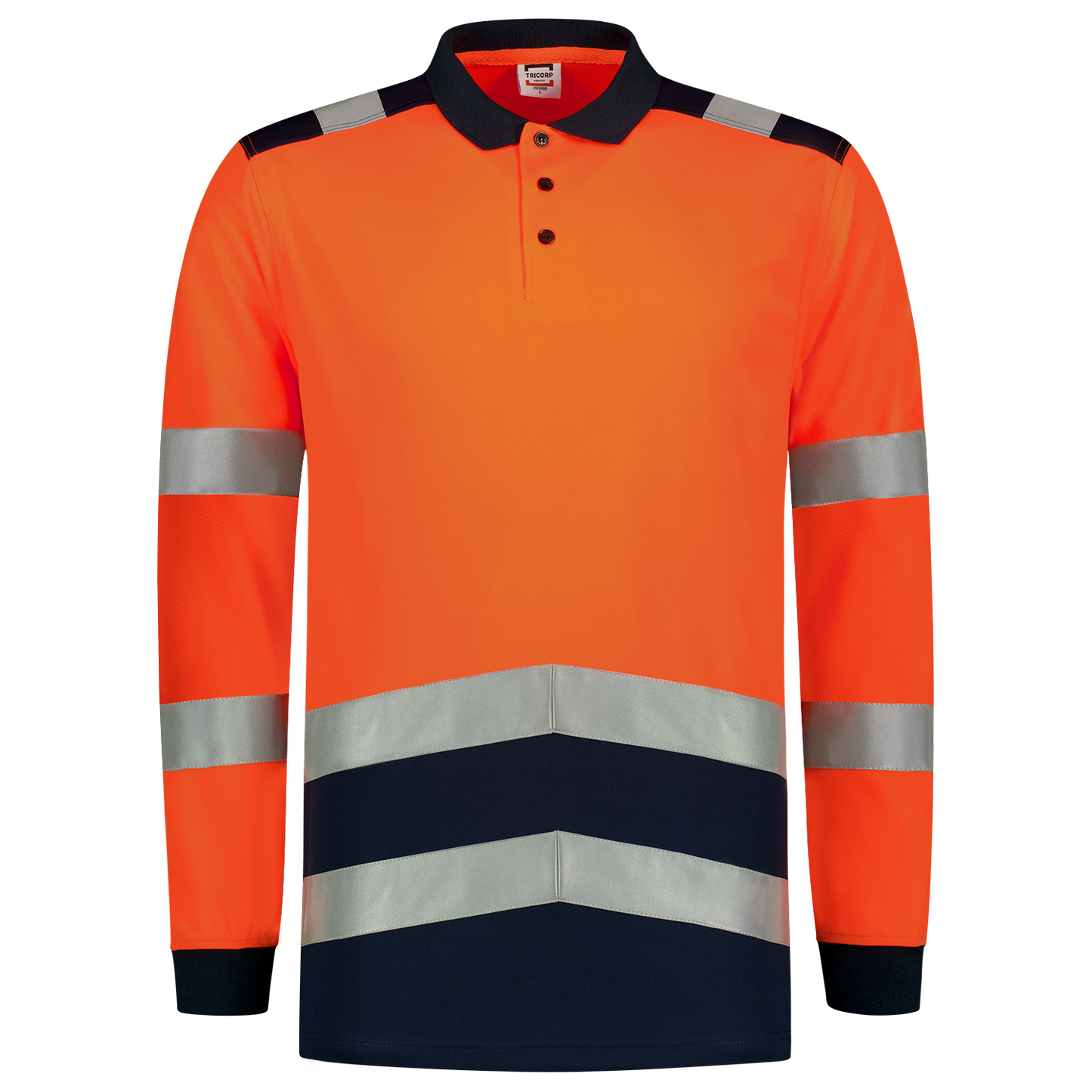 Tricorp Safety 2020 Vision;60 Graden Poloshirts 203008 HiVis fluo oranje-inktblauw(fluororangeink)