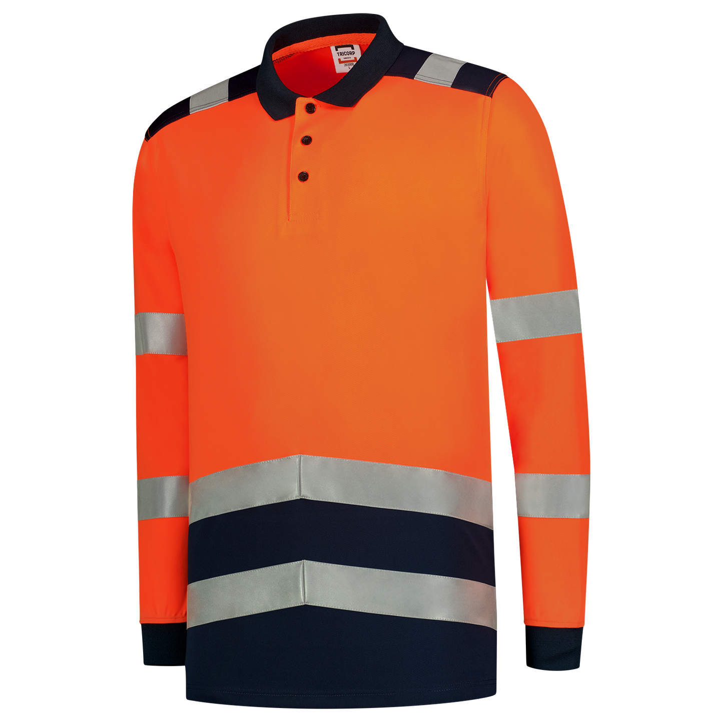 Tricorp Safety 2020 Vision;60 Graden Poloshirts 203008 HiVis fluo oranje-inktblauw(fluororangeink)