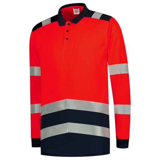 Tricorp Safety Poloshirts 203008 HiVis fluo rood-inktblauw(fluorredink)
