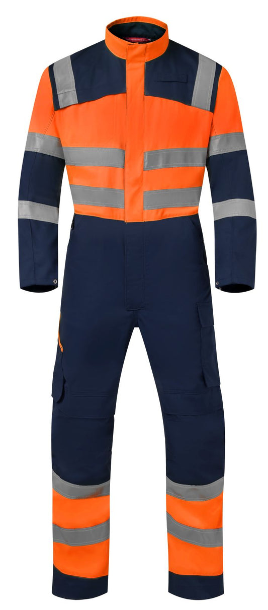 Havep High Visibility + Overall 20444 HiVis marineblauw-fluo oranje(AAF)