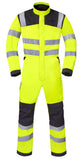 Havep High Visibility Overalls 20445 fluo geel-charcoal(CBK)