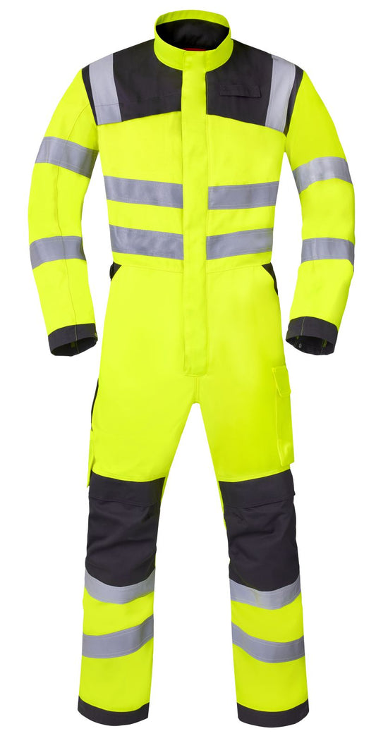Havep High Visibility Overalls 20445 fluo geel-charcoal(CBK)
