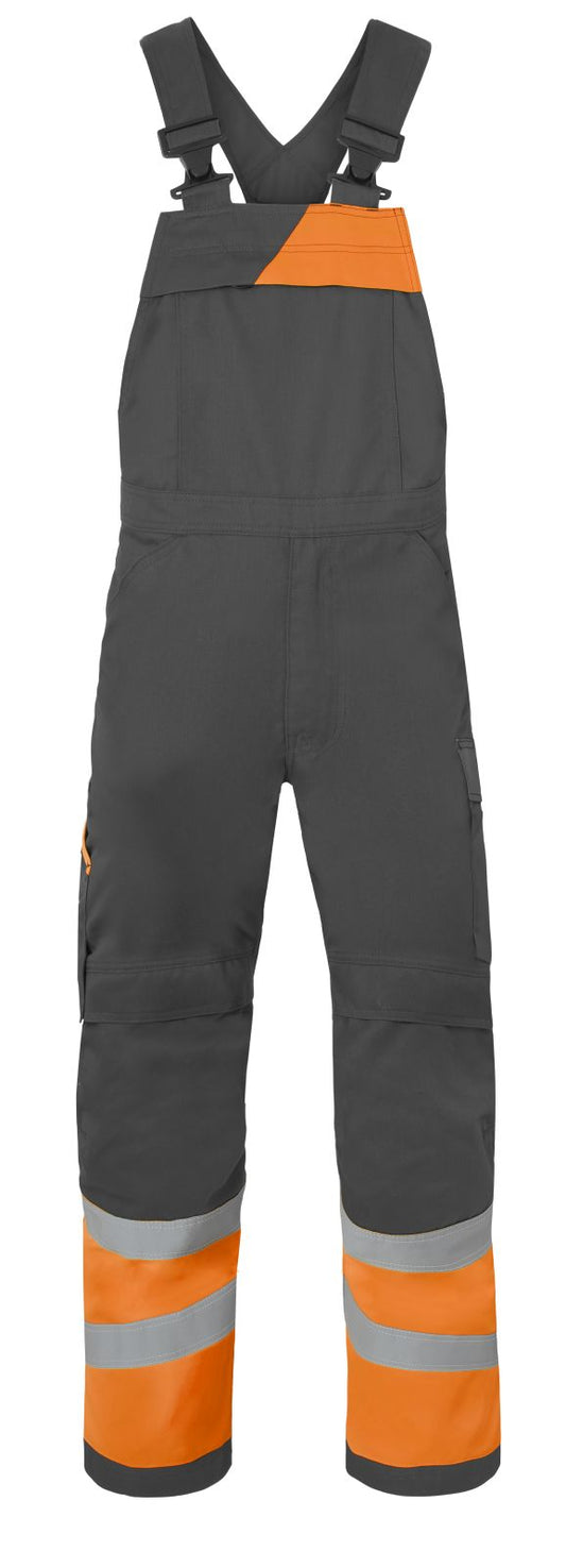 Havep High Visibility Amerikaanse Overalls 20446 houtskool-fluo oranje(CKA)