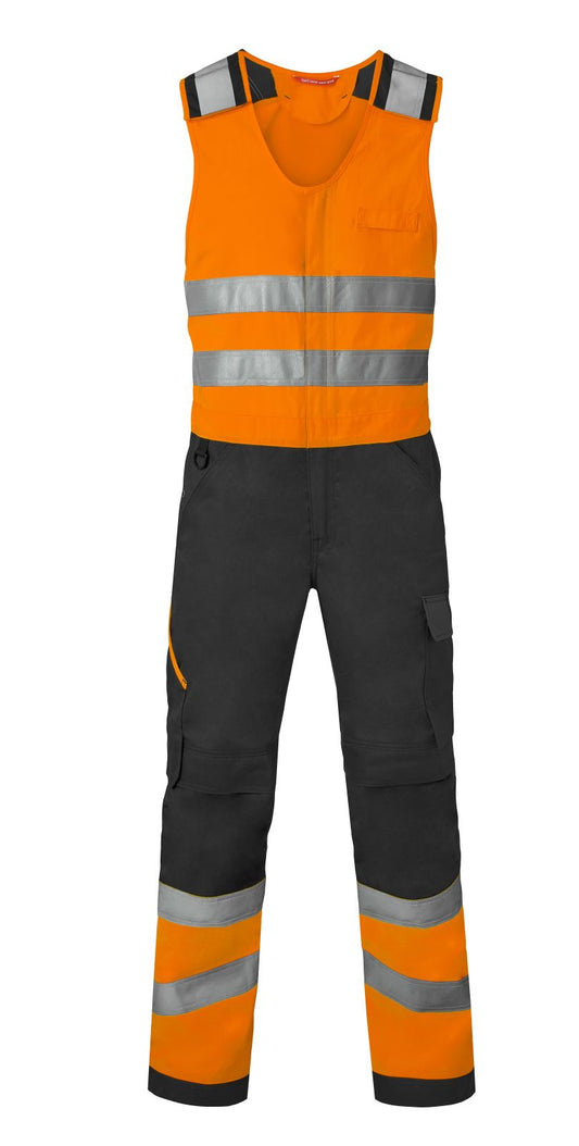 Havep High Visibility Bodybroeken 20453 houtskool-fluo oranje(CKA)