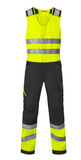 Havep High Visibility Bodybroeken 20453 houtskool-fluo geel(CKB)