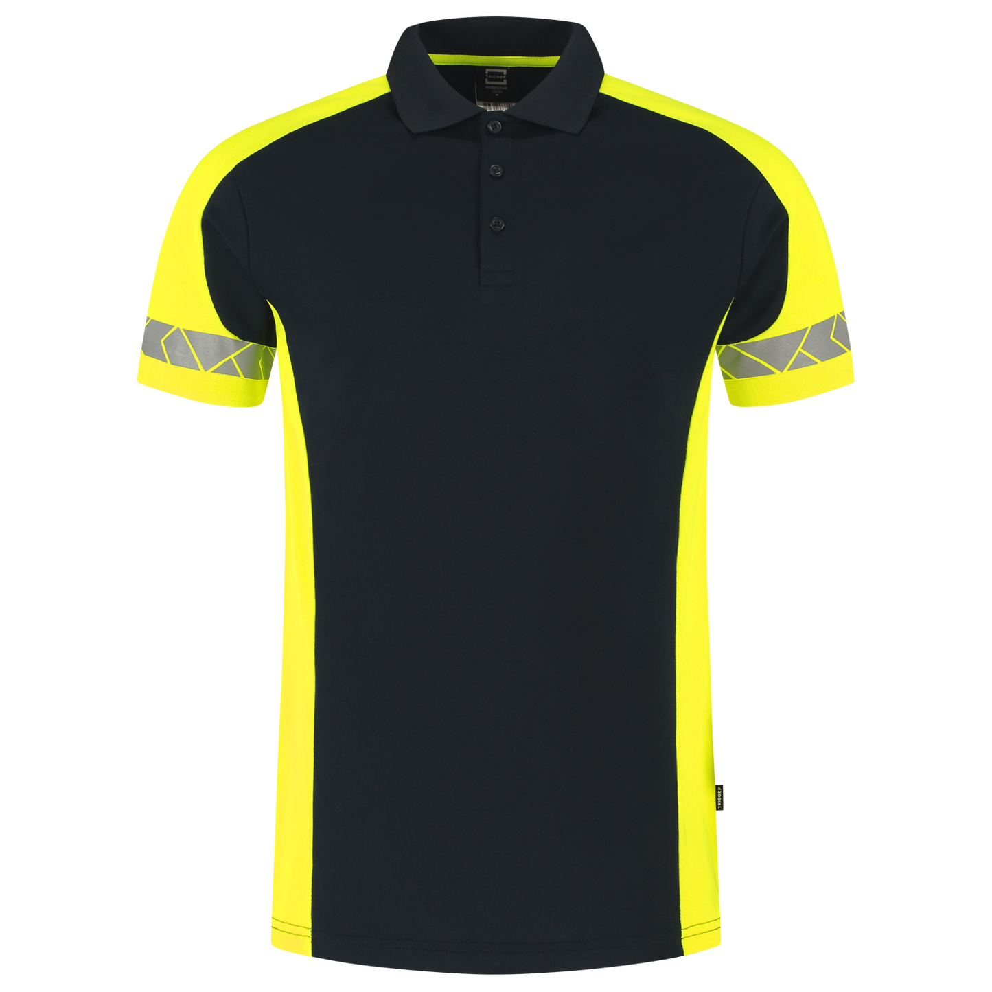 Tricorp Workwear Reflective Redefined Poloshirts 206104 inktblauw-fluo geel(inkfluoryellow)