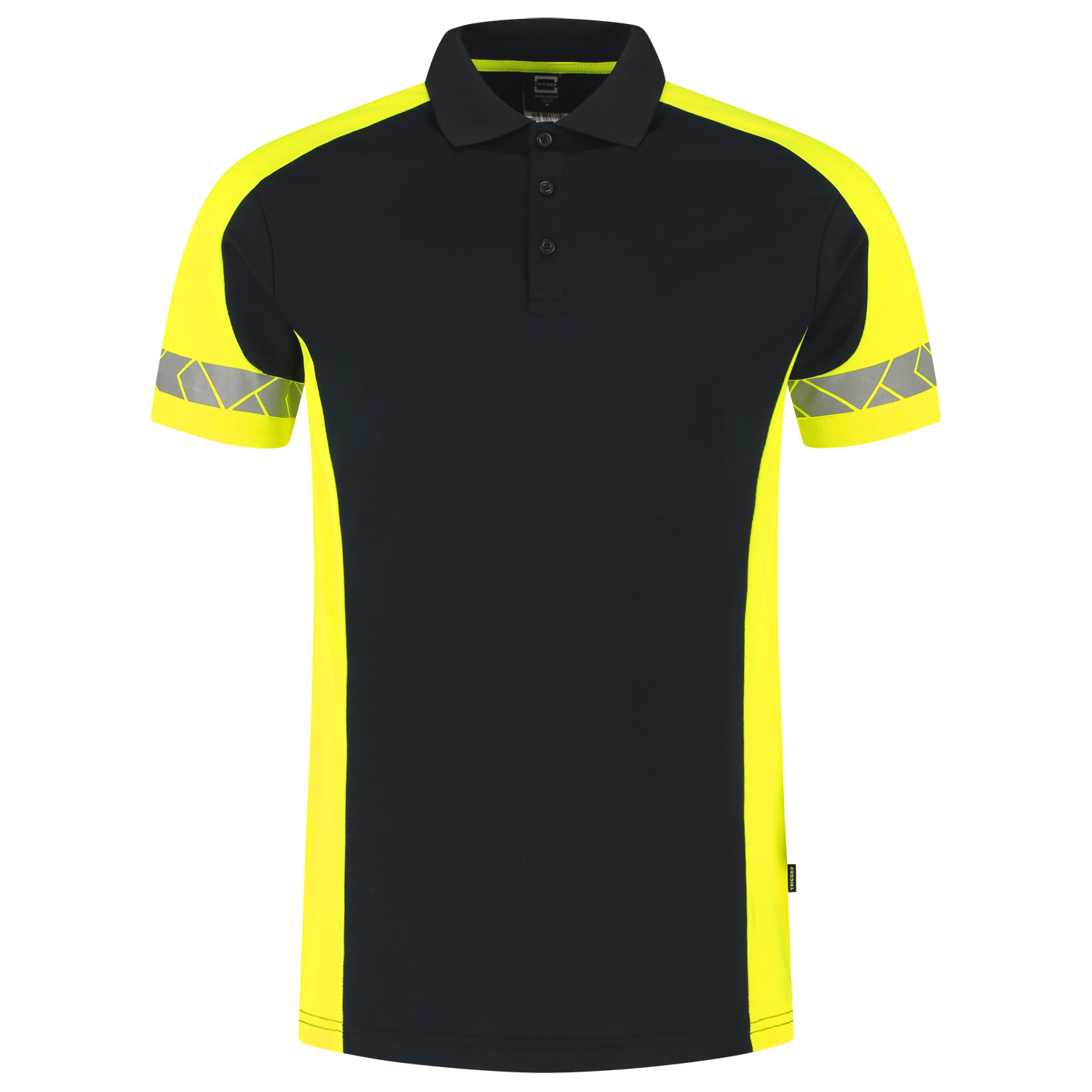 Tricorp Workwear Reflective Redefined Poloshirts 206104 inktblauw-fluo geel(inkfluoryellow)