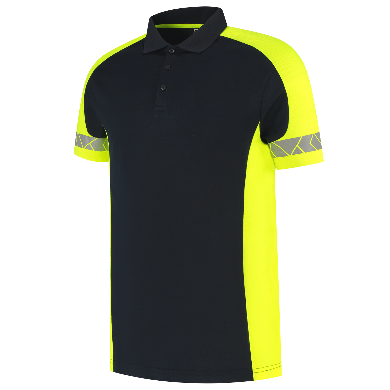 Tricorp Workwear Reflective Redefined Poloshirts 206104 inktblauw-fluo geel(inkfluoryellow)