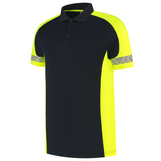 Tricorp Workwear Reflective Redefined Poloshirts 206104 inktblauw-fluo geel(inkfluoryellow)