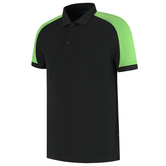 Tricorp Workwear Bicolor Redefined Poloshirts 206106 zwart-limoengroen(blacklime)