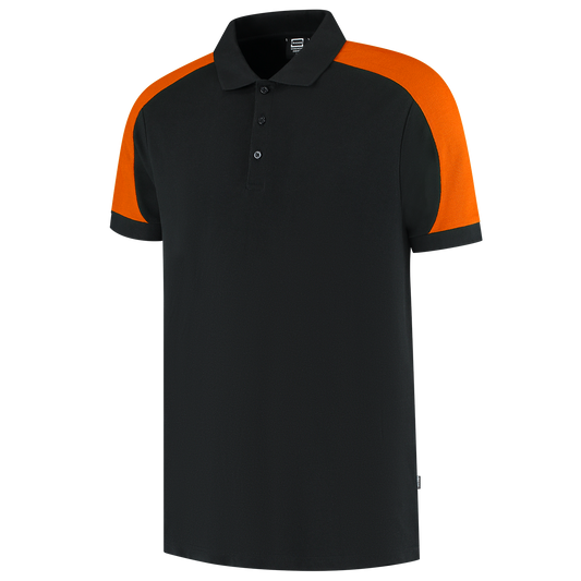 Tricorp Workwear Bicolor Redefined Poloshirts 206106 zwart-oranje(blackorange)