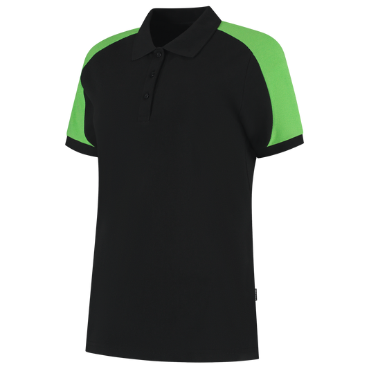 Tricorp Workwear Bicolor Redefined Poloshirts 206108 Dames zwart-limoengroen(blacklime)