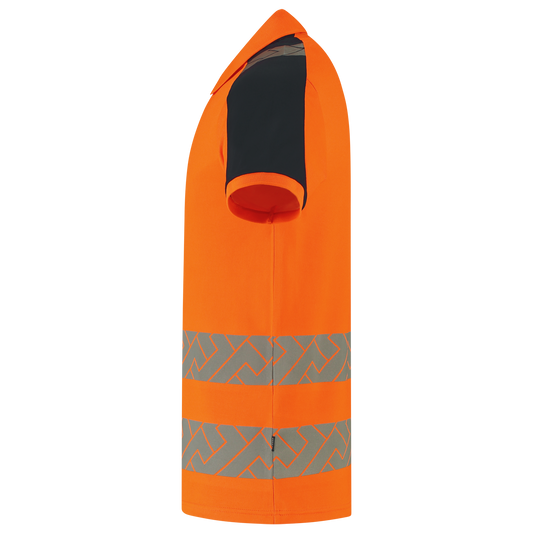 Tricorp Workwear High Vis Redefined Poloshirts 206109 Industrieel Wasbaar HiVis fluo oranje-inktblauw(fluororangeink)
