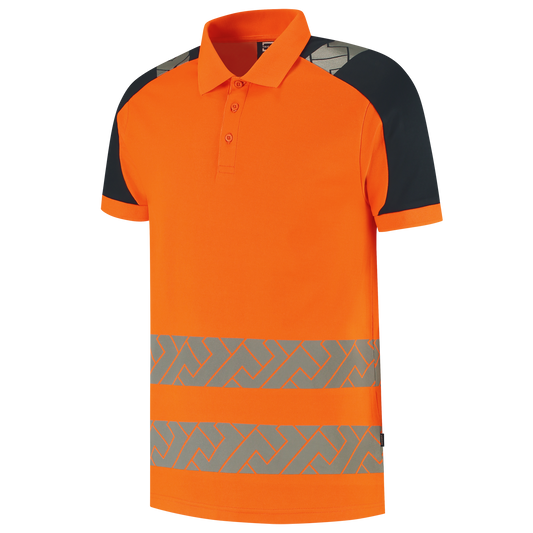 Tricorp Workwear High Vis Redefined Poloshirts 206109 Industrieel Wasbaar HiVis fluo oranje-inktblauw(fluororangeink)