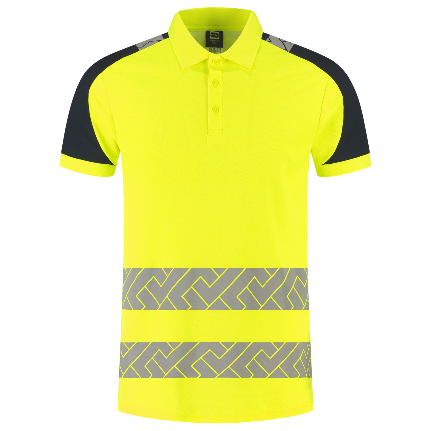 Tricorp Workwear High Vis Redefined Poloshirts 206103 fluo geel-inktblauw(fluoryellowink)
