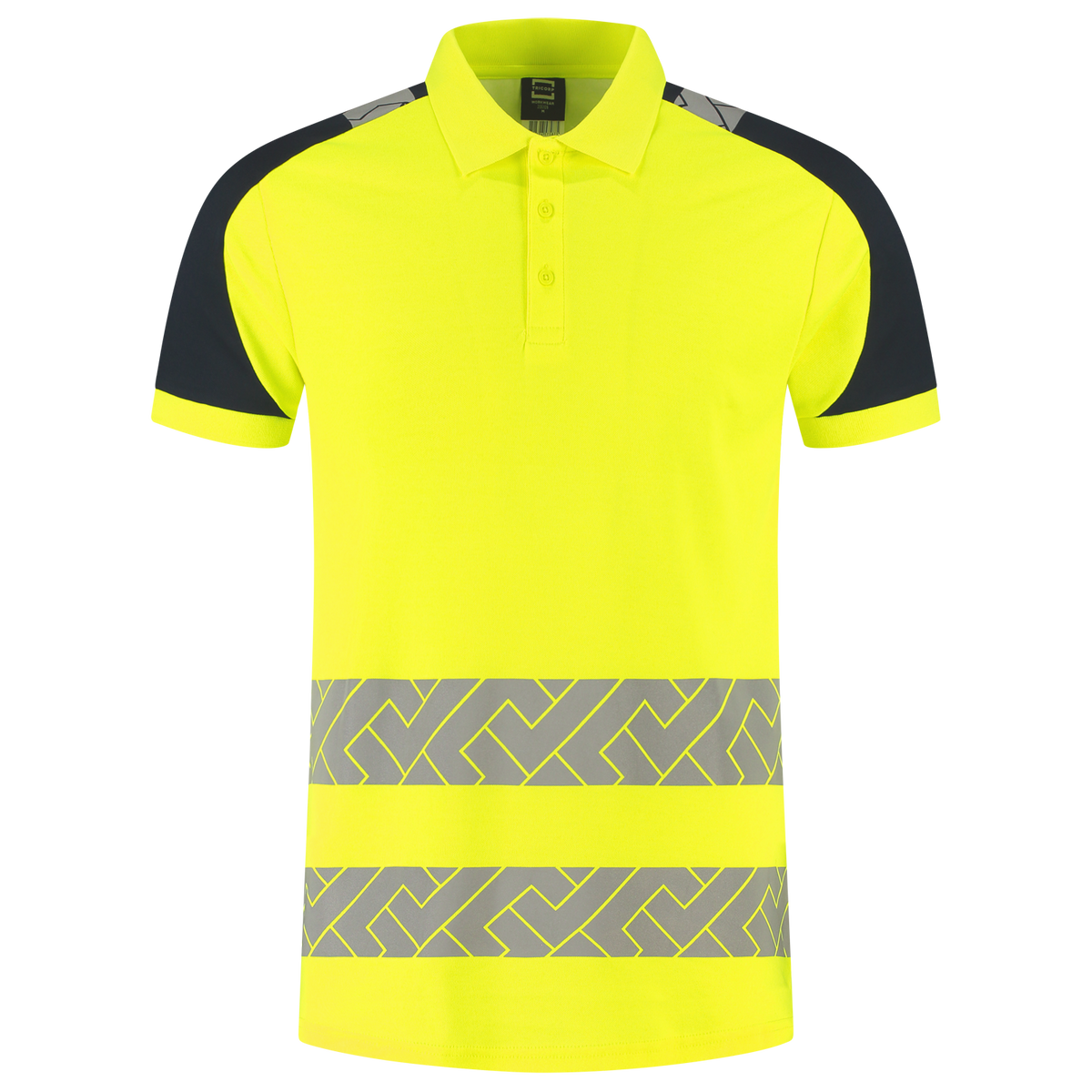 Tricorp Workwear High Vis Redefined Poloshirts 206103 fluo geel-inktblauw(fluoryellowink)