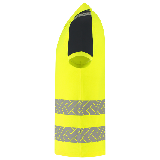 Tricorp Workwear High Vis Redefined Poloshirts 206103 fluo geel-inktblauw(fluoryellowink)