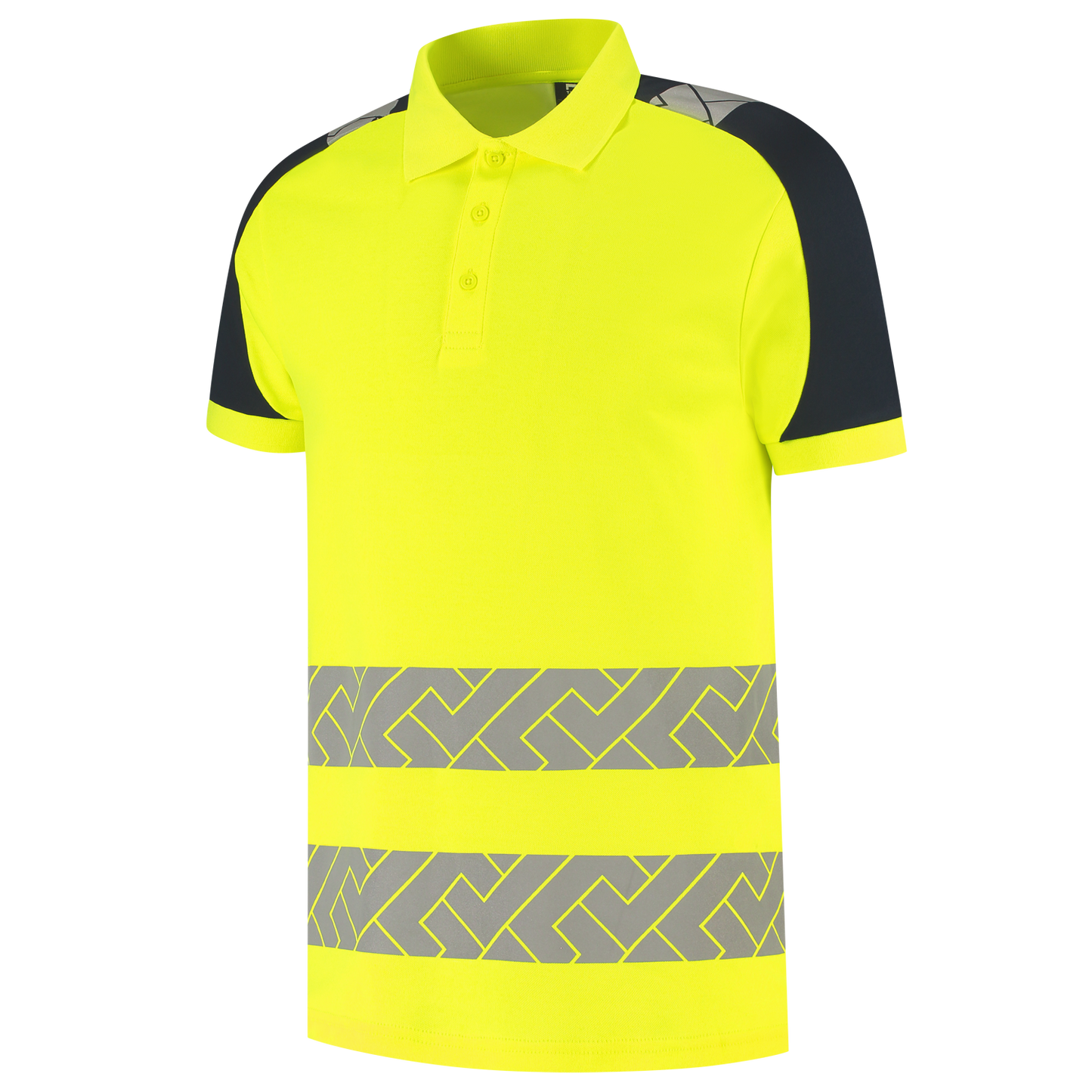 Tricorp Workwear High Vis Redefined Poloshirts 206103 fluo geel-inktblauw(fluoryellowink)