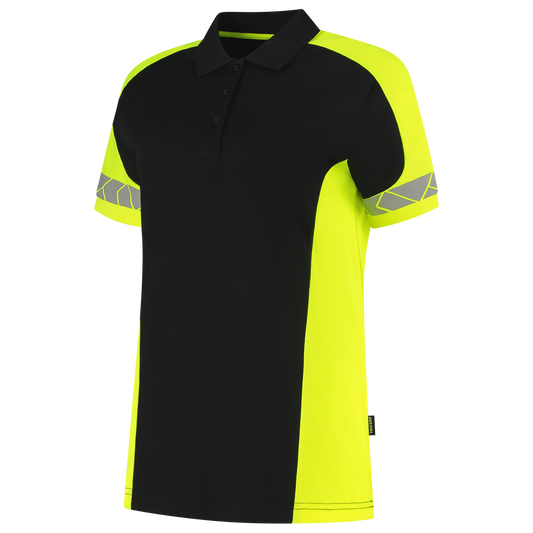 Tricorp Workwear Reflective Redefined Poloshirts 206110 Dames HiVis zwart-fluo geel(blackfluoryellow)