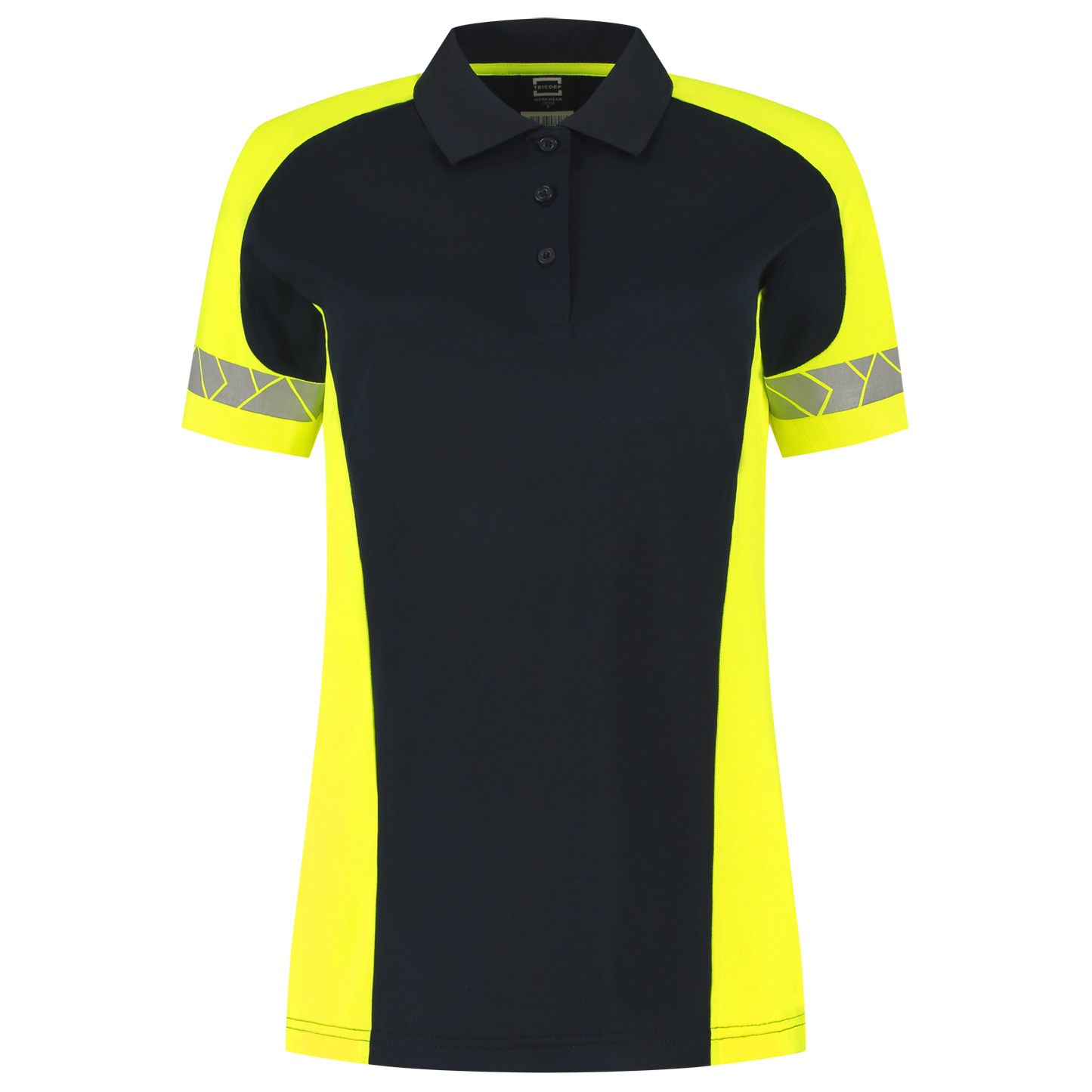 Tricorp Workwear Reflective Redefined Poloshirts 206110 Dames HiVis inktblauw-fluo geel(inkfluoryellow)