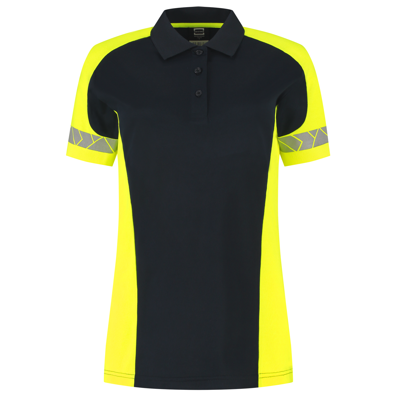 Tricorp Workwear Reflective Redefined Poloshirts 206110 Dames HiVis inktblauw-fluo geel(inkfluoryellow)