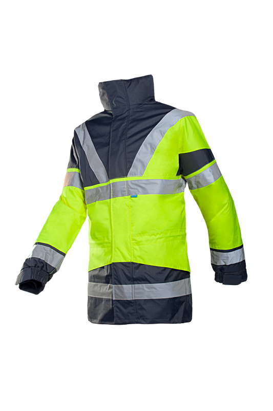 Sioen Jassen Skollfield HiVis fluo geel-marineblauw