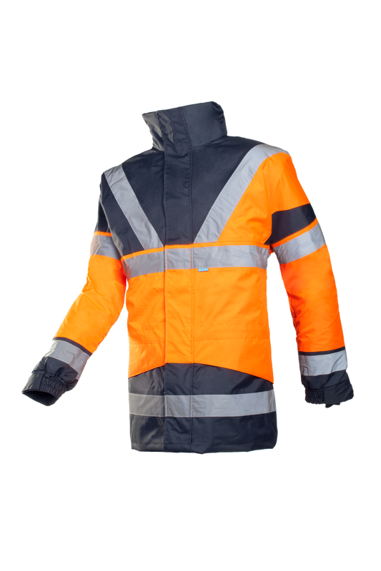 Sioen Jassen Skollfield HiVis fluo oranje-marineblauw