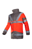 Sioen Jassen Skollfield HiVis fluo rood-grijs