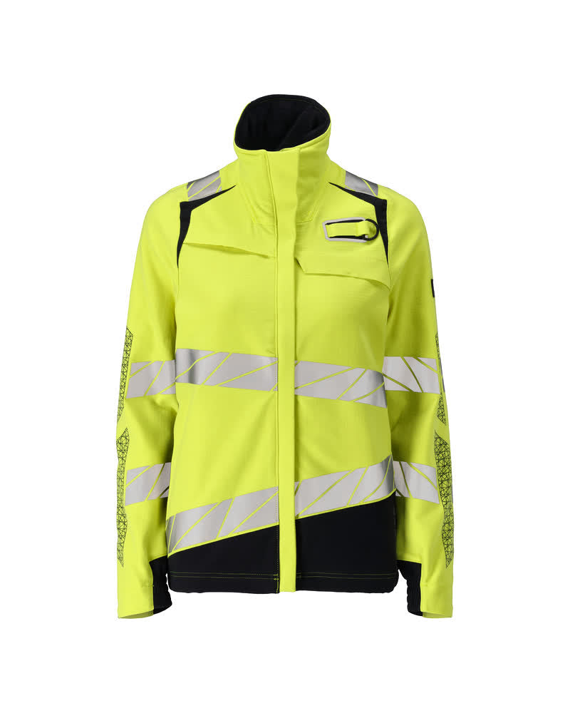 Mascot Accelerate Multisafe Jas 21008-284 dames Ultimate Stretch vlamvertragend antistatisch HiVis fluo geel-donker marineblauw(17010)