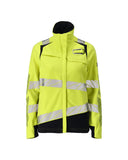 Mascot Accelerate Multisafe Jas 21008-284 dames Ultimate Stretch vlamvertragend antistatisch HiVis fluo geel-donker marineblauw(17010)