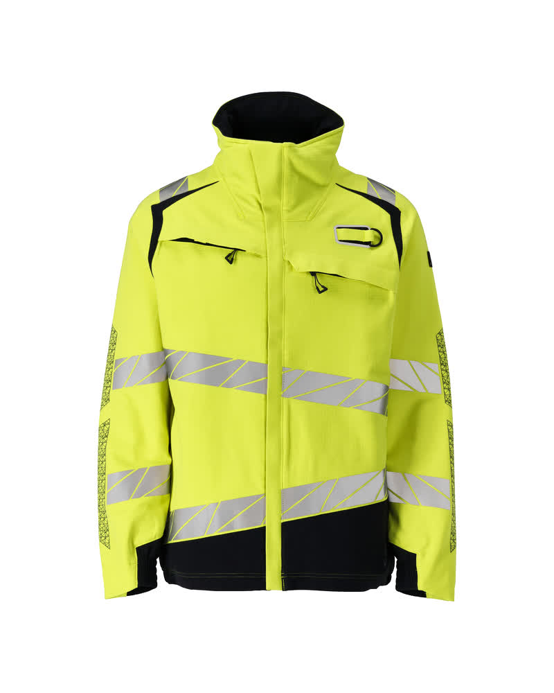 Mascot Accelerate Multisafe Jas 21009-284 Ultimate Stretch vlamvertragend antistatisch HiVis fluo geel-donker marineblauw(17010)