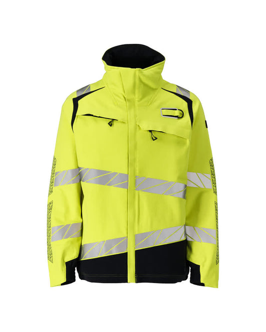 Mascot Accelerate Multisafe Jas 21009-284 Ultimate Stretch vlamvertragend antistatisch HiVis fluo geel-donker marineblauw(17010)