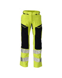 Mascot Accelerate Multisafe Broek 21078-284 kniezakken Ultimate Stretch vrouwen vlamvertragend antistatisch HiVis fluo geel-donker marineblauw(17010)