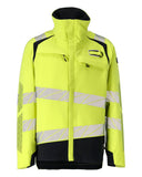 Mascot Accelerate multisafe Jas 21301-292 shell vlamwerend antistatsich HiVis fluo geel-donker marineblauw(17010)