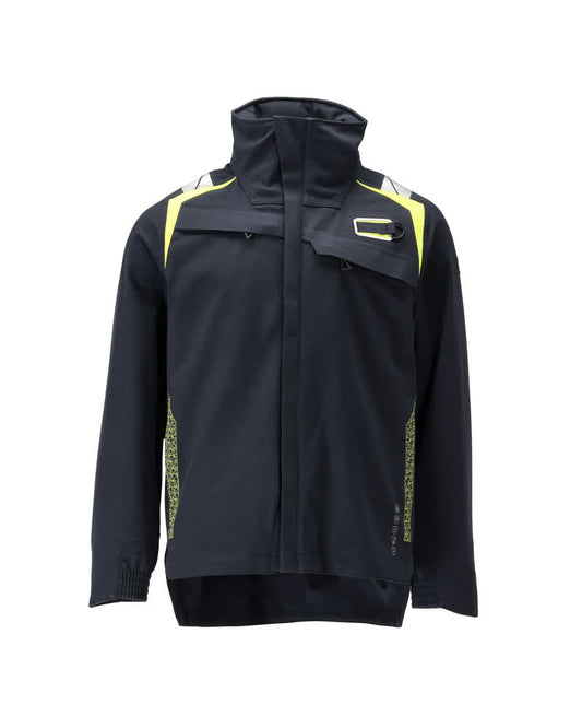Mascot Accelerate multisafe Jas 21501-292 shell vlamwerend antistatisch donker marineblauw-fluo geel(01017)
